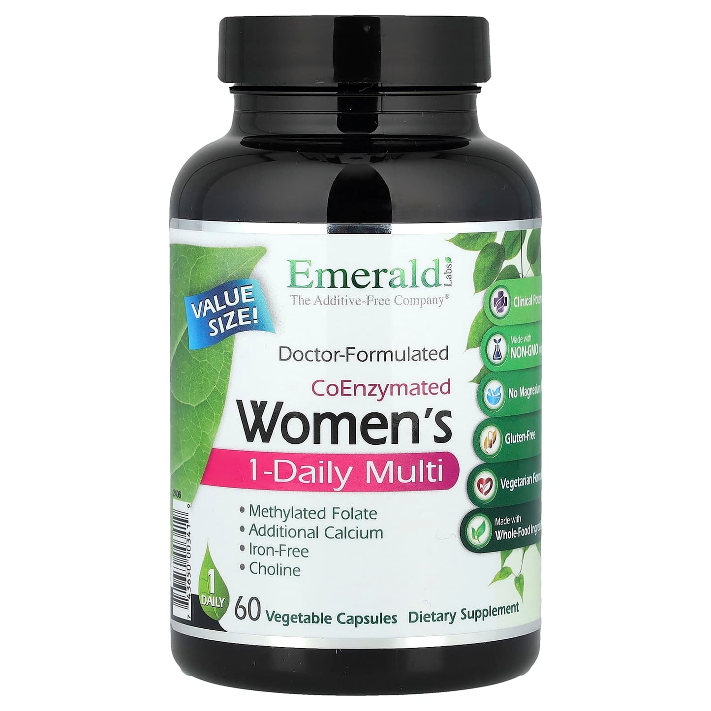 Emerald Laboratories Women's 1-Daily Multi Vitamin, Non-GMO, Gluten-Free - Image 1