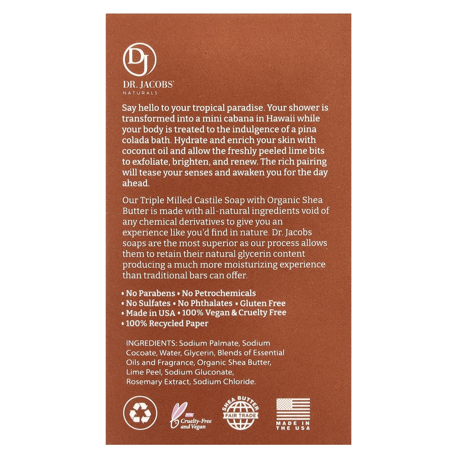 Nourishing Loofah Exfoliating Castile Soap with Coconut Oil & Lime - Image 2