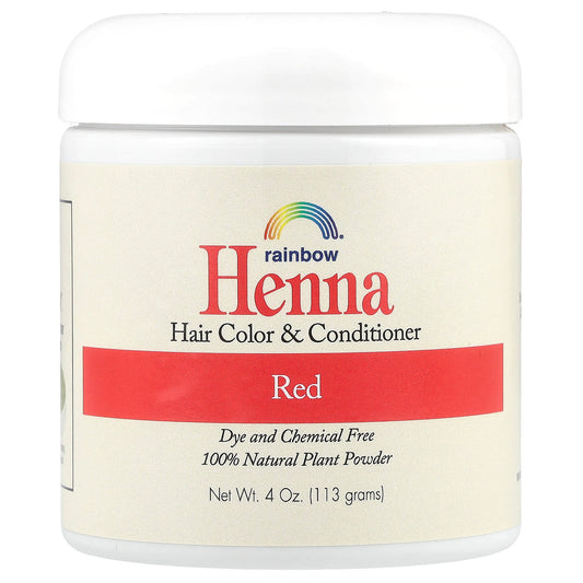 Rainbow Research, Henna, Hair Color and Conditioner, Red, 4 oz (113 g) - Image 1
