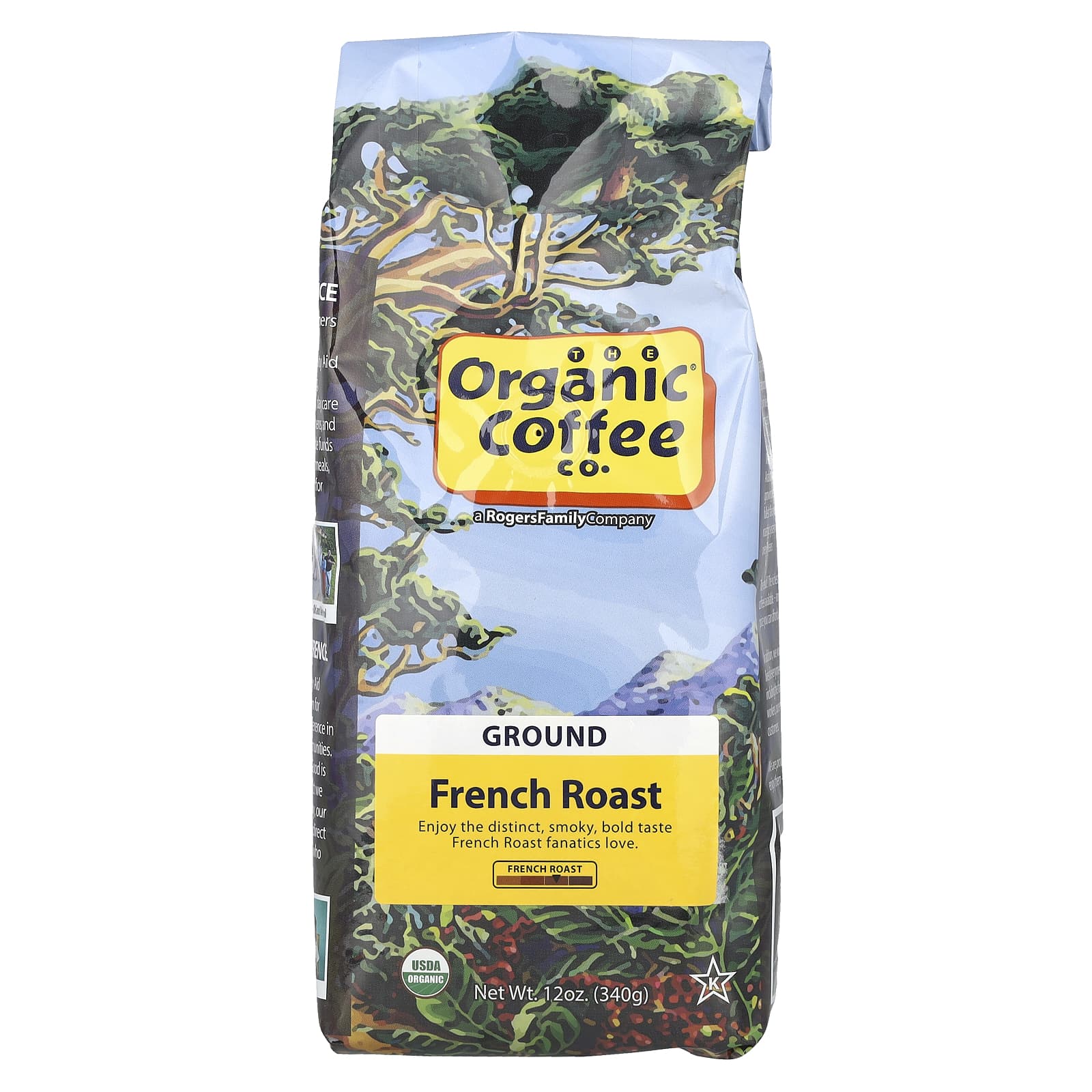 Organic Coffee Co., French Roast, Ground, 12 oz (340 g) - Image 1