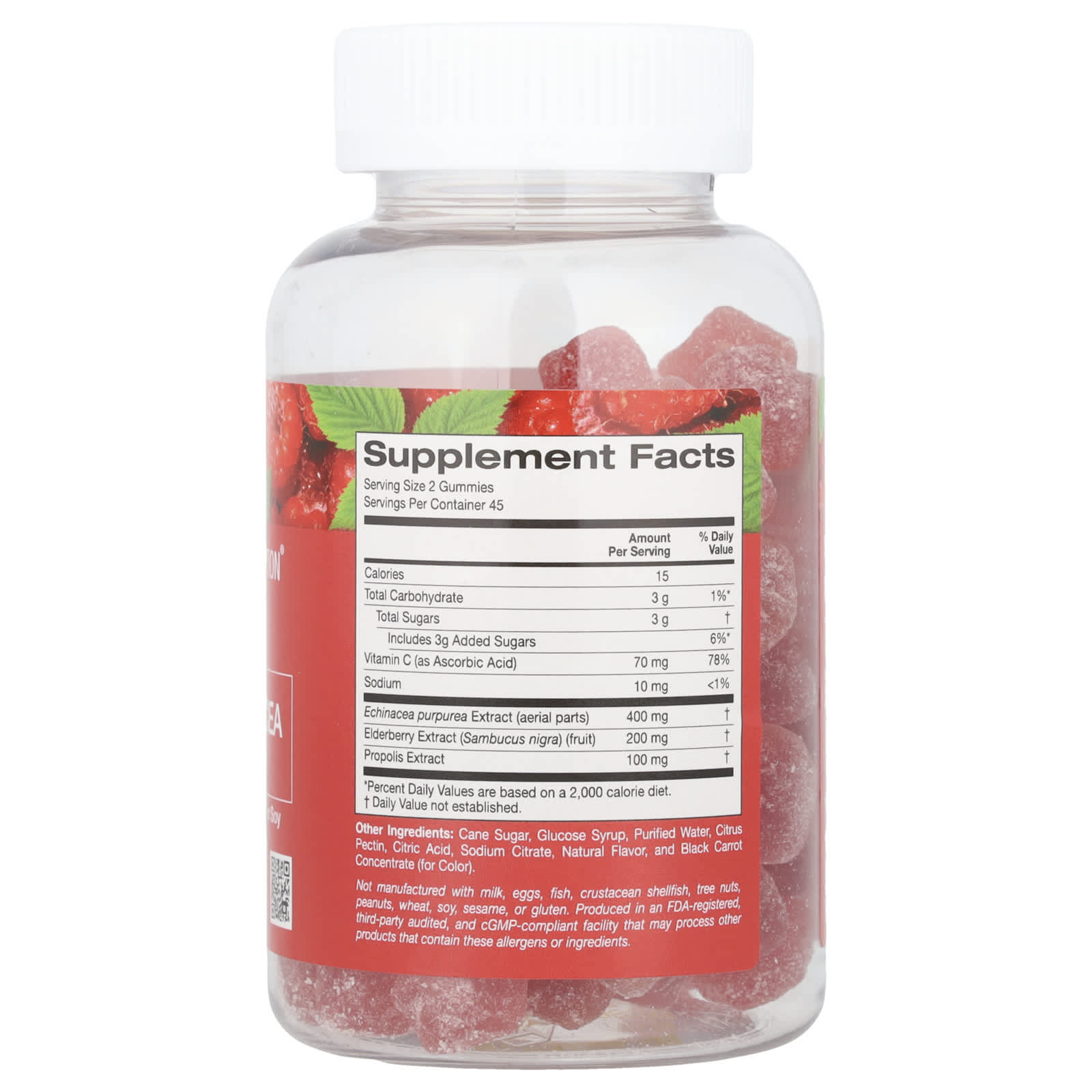 California Gold Nutrition Propolis & Echinacea Gummies, Immune Support, 90 Veggie Gummies - Image 2