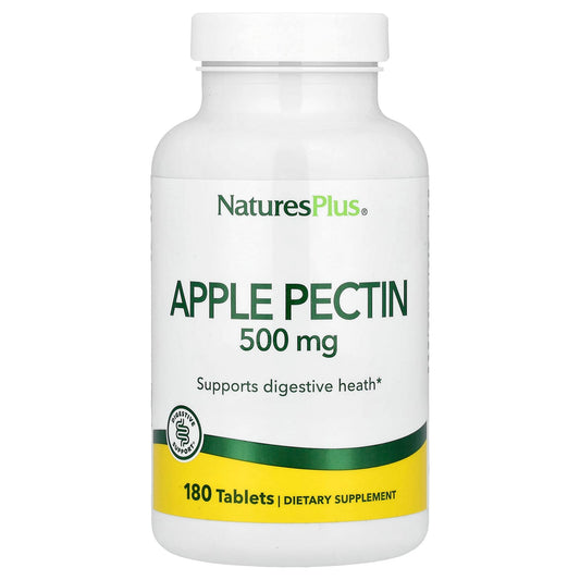 NaturesPlus, Apple Pectin, 500 mg, 180 Tablets - Image 1