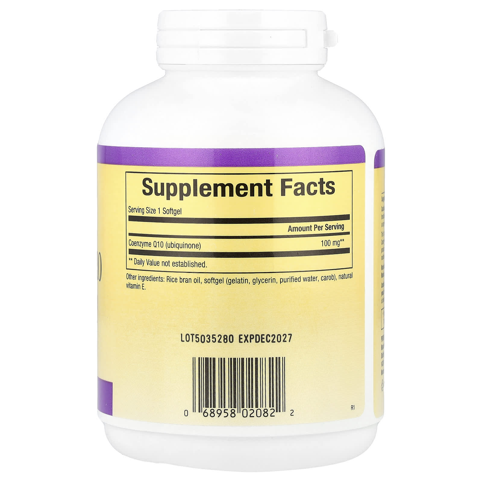 Natural Factors, Coenzyme Q10, 100 mg, 240 Softgels - Image 2
