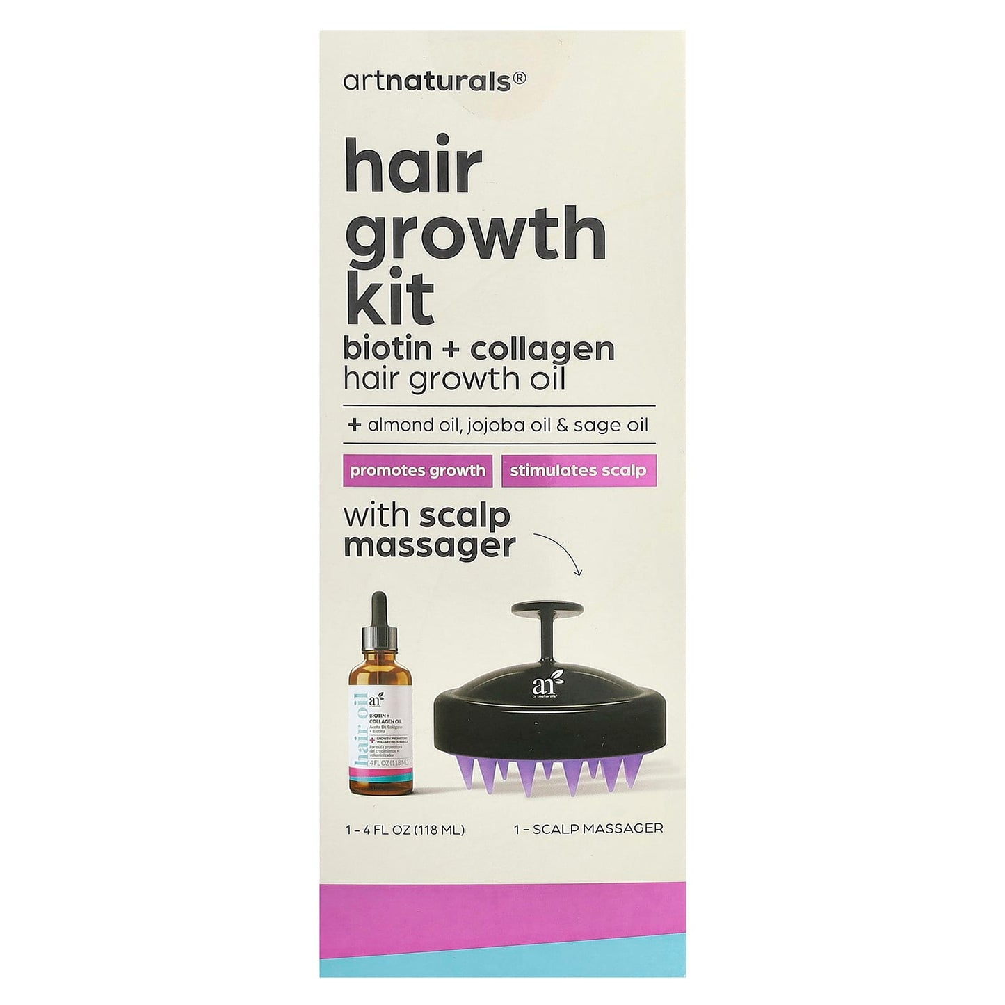 Biotin Collagen Hair Growth Kit by artnaturals - Image 2