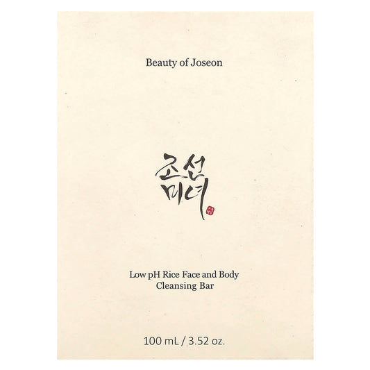Beauty of Joseon Sulfate-Free Rice Cleansing Bar, Low pH Face & Body Soap, 3.52 oz - Image 1