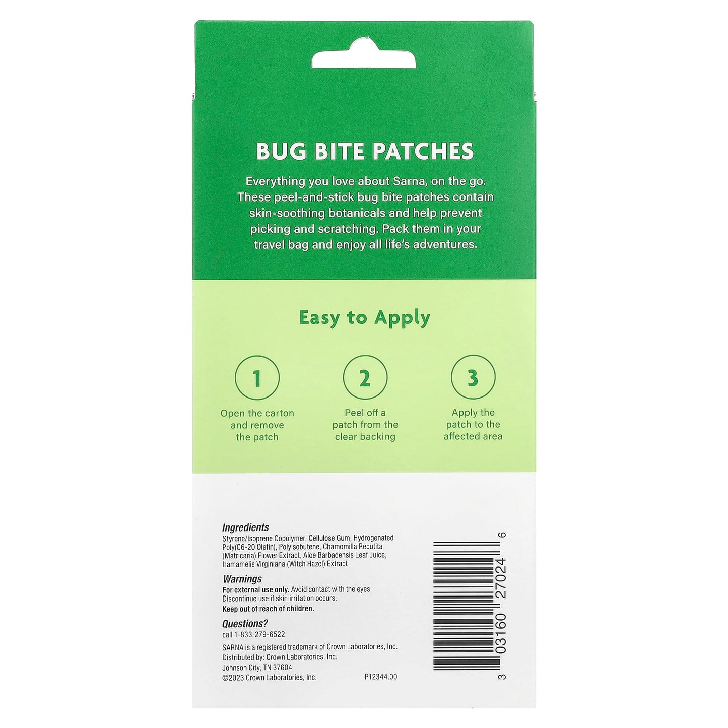 Sarna, Bug Bite Patches, 24 Count - Image 2
