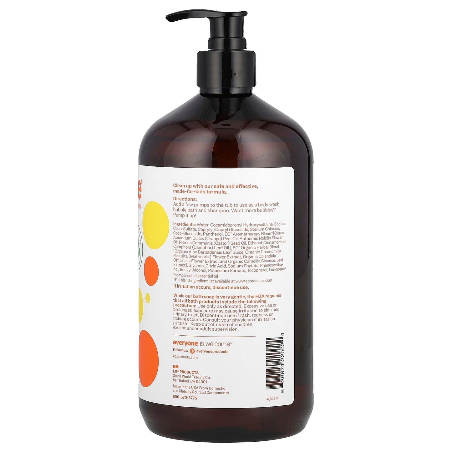 Gentle 3-in-1 Orange Squeeze Soap for Kids - Hypoallergenic & Vegan - Image 2