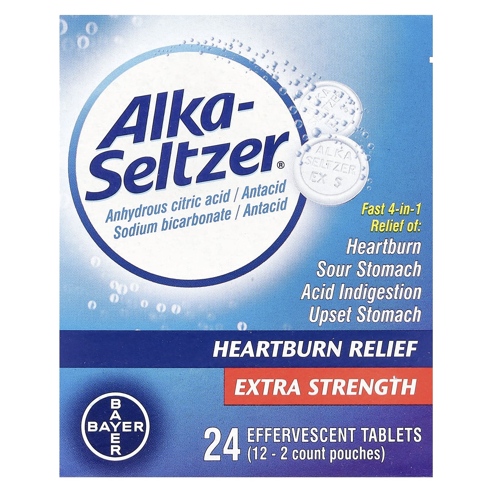 Alka-Seltzer Extra Strength Heartburn Relief Tablets - Image 1