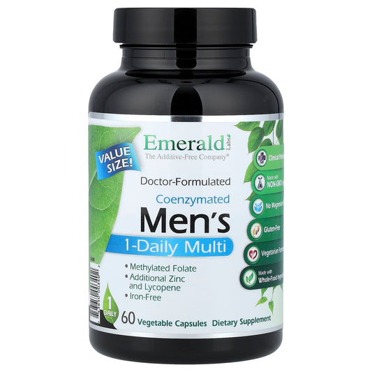 Coenzymated Men's 1-Daily Multi Vitamin by Emerald Laboratories - 60 Capsules - Image 1