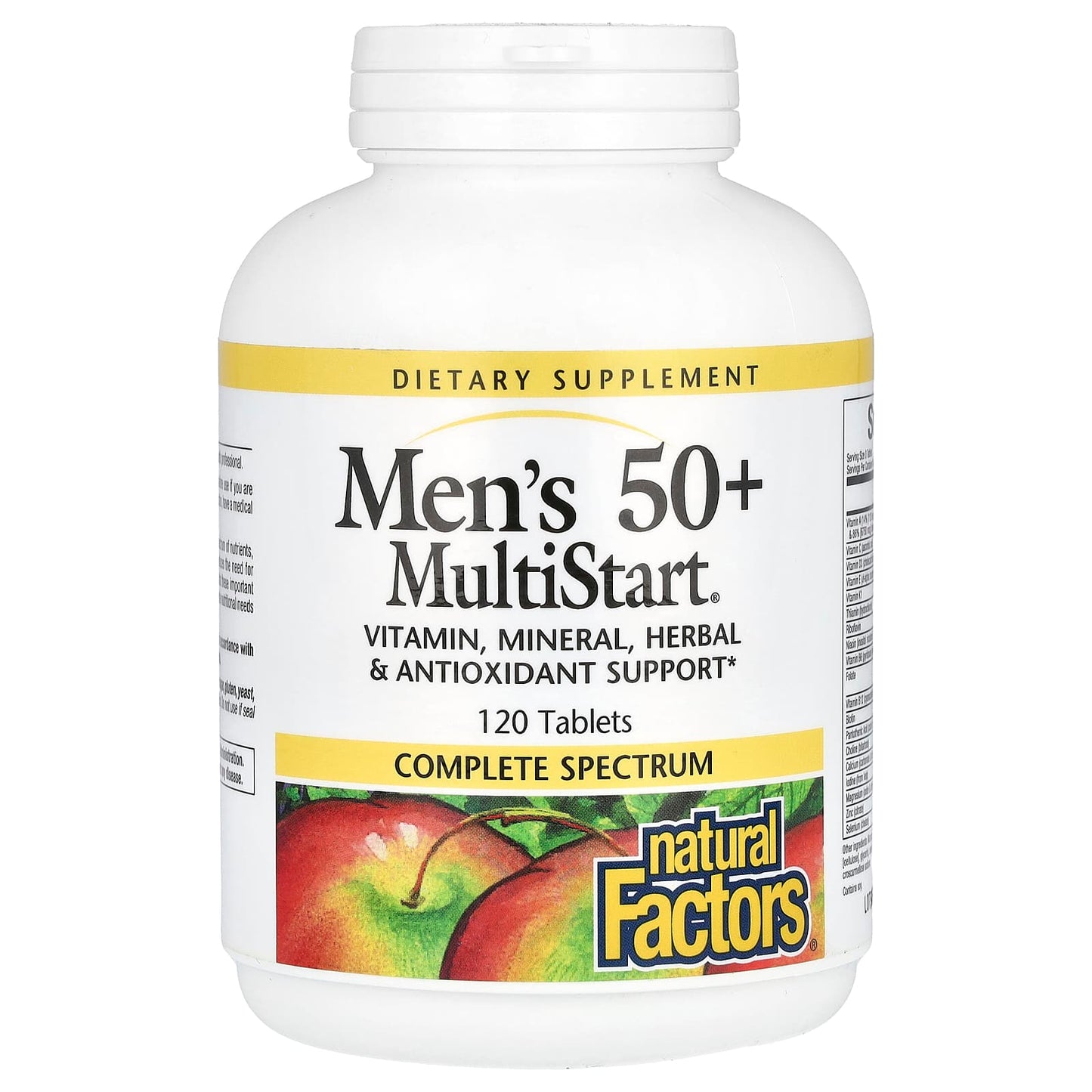 Natural Factors, Men's 50+ MultiStart, 120 Tablets - Image 1