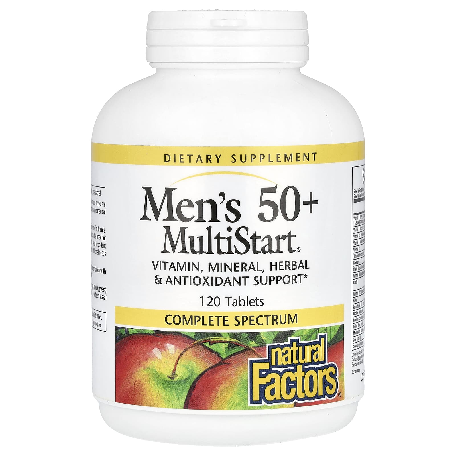 Natural Factors, Men's 50+ MultiStart, 120 Tablets - Image 1