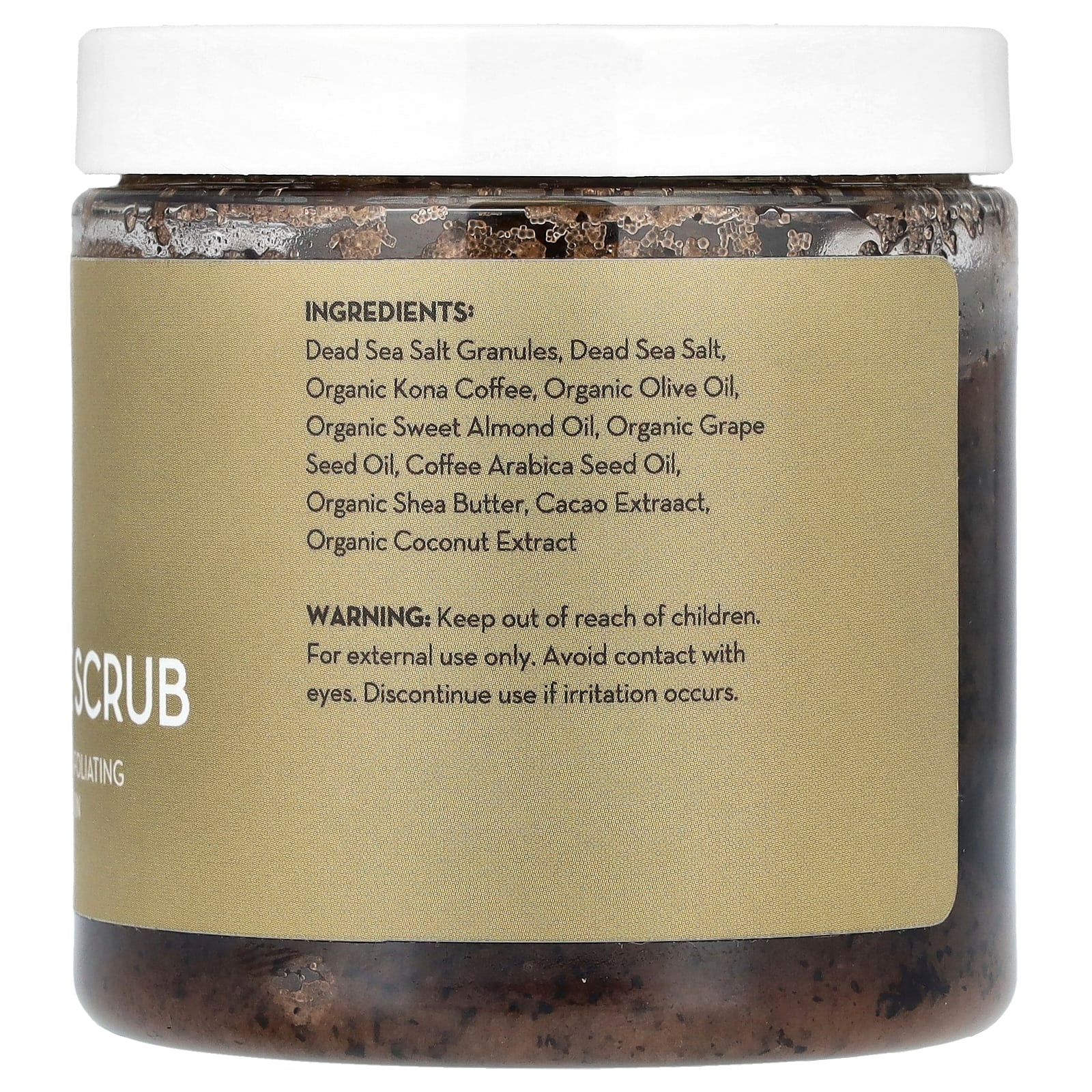 Pure Body Naturals, Kona Arabica Coffee Scrub , 12 oz (340 g) - Image 2