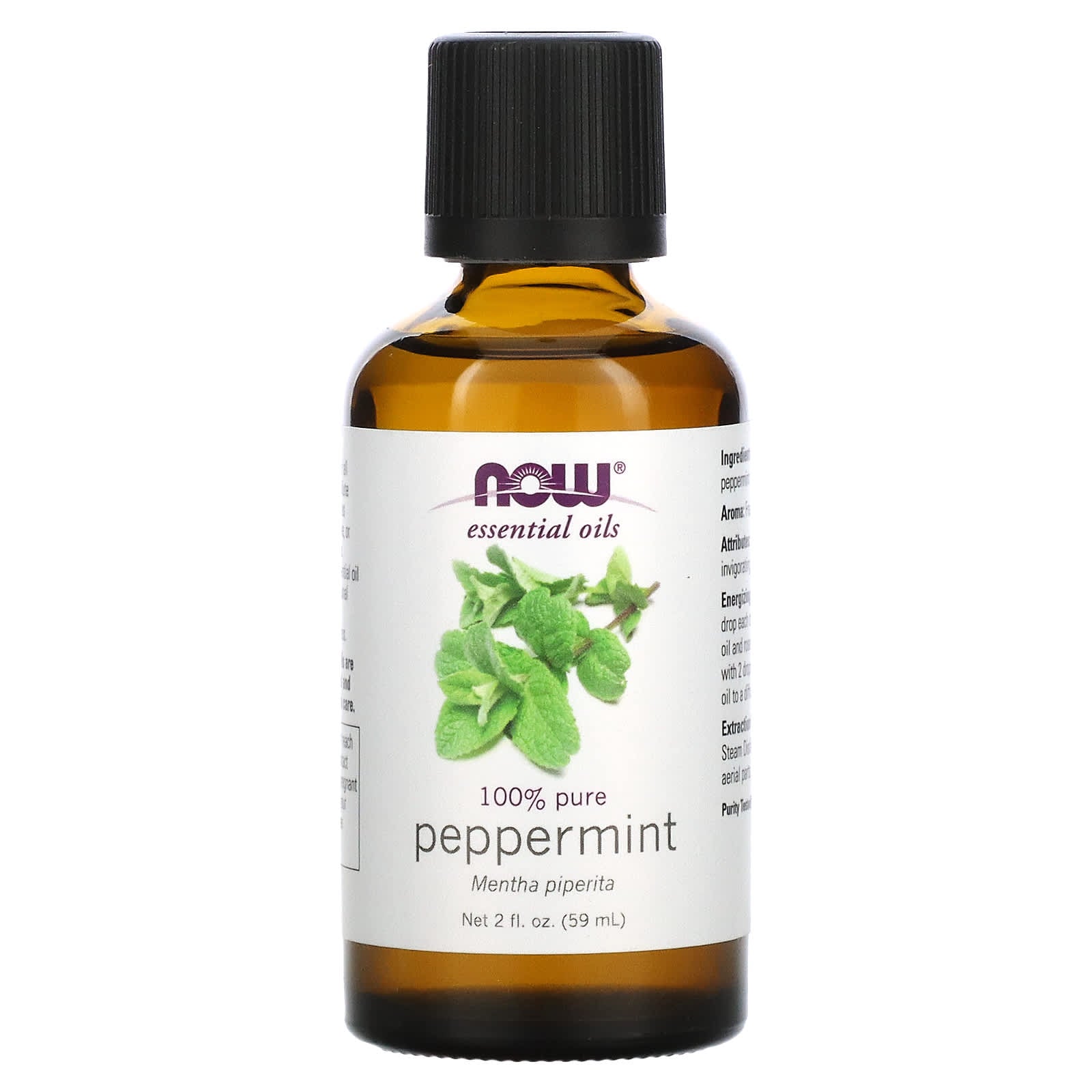 NOW Foods, Essential Oils, Peppermint, 2 fl oz (59 ml) - Image 1