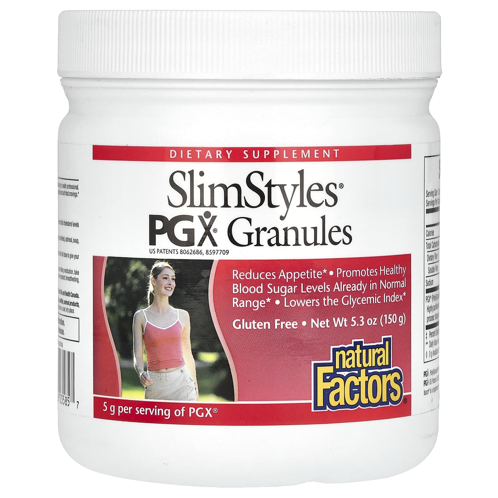 Natural Factors, SlimStyles, PGX Granules, Unflavored, 5.3 oz (150 g) - Image 1