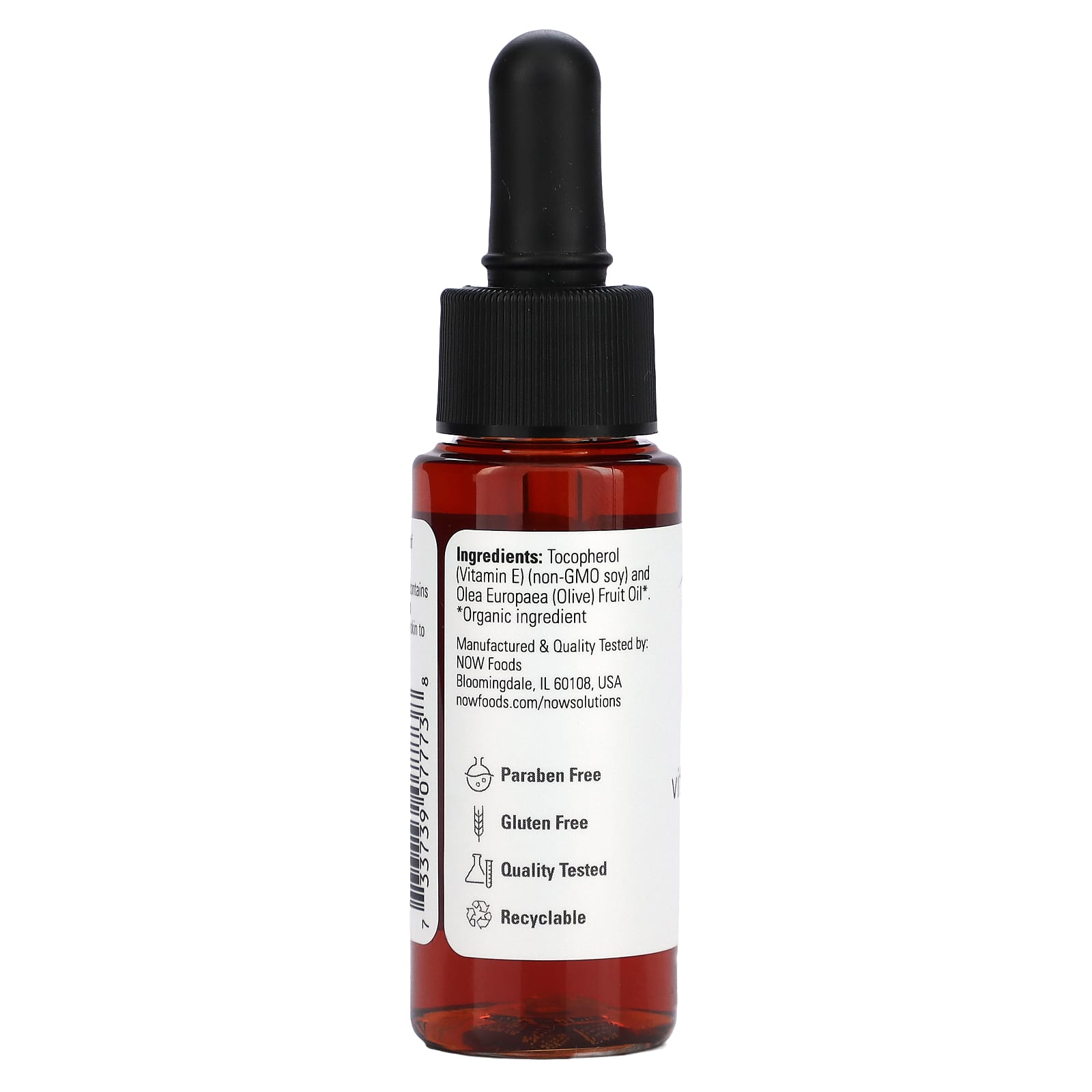 NOW Foods, Solutions, Vitamin E-Oil, 23,000 IU, 1 fl oz  (30 ml) - Image 2