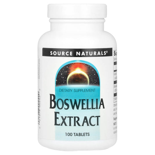 Source Naturals, Boswellia Extract, 100 Tablets - Image 1
