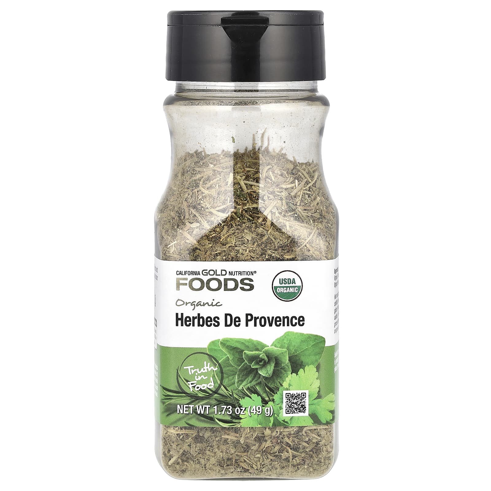 California Gold Nutrition Organic Herbes De Provence, 1.73 oz (49g) - Image 1