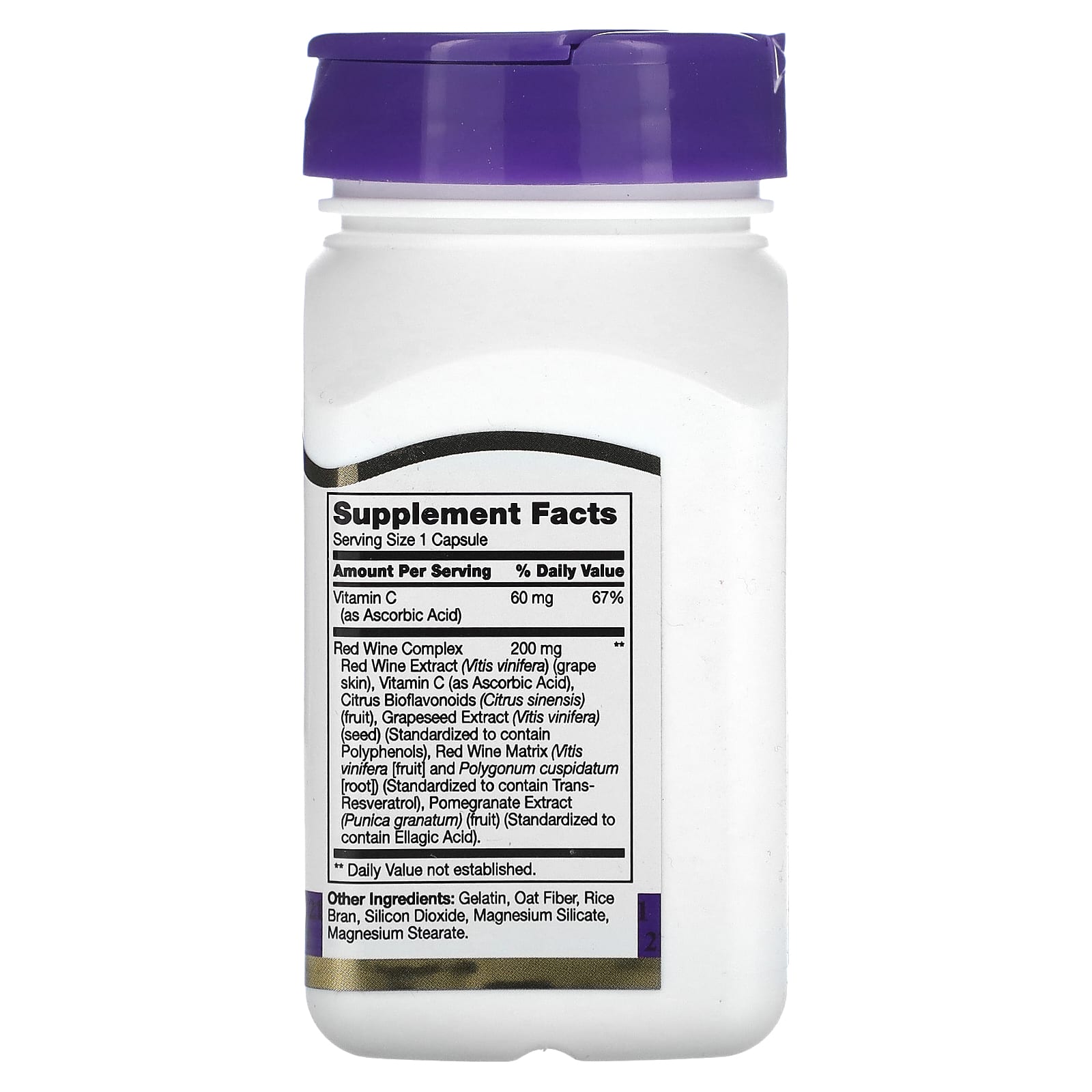 Resveratrol Red Wine Extract Capsules, 90 Count - Image 2