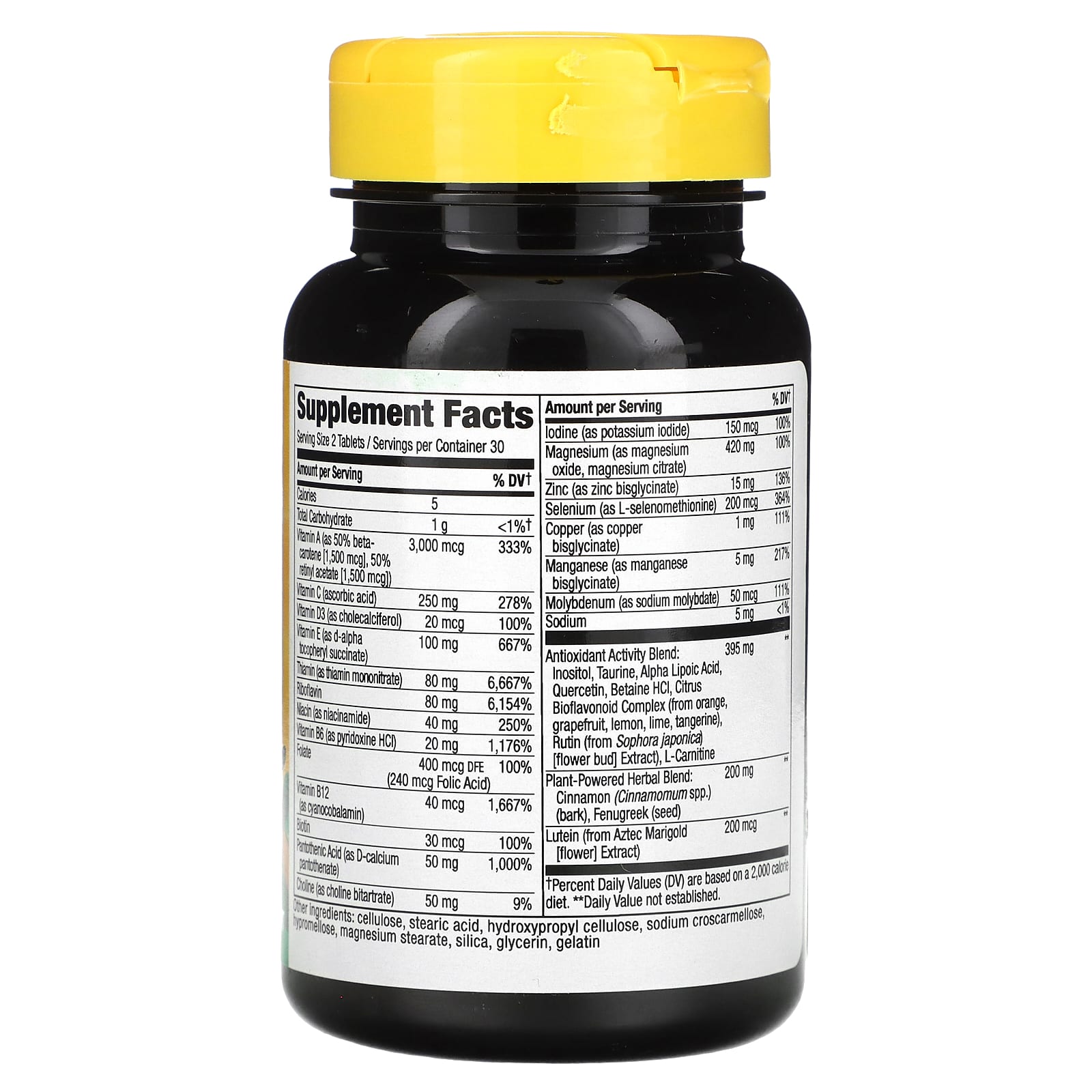 Nature's Way, Alive! Diabetic Multivitamin, 60 Tablets - Image 2