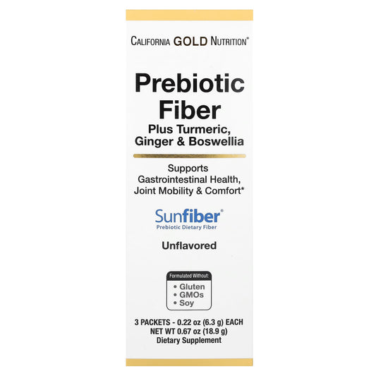 California Gold Turmeric Ginger Boswellia Prebiotic Fiber Plus Supplement - Image 1