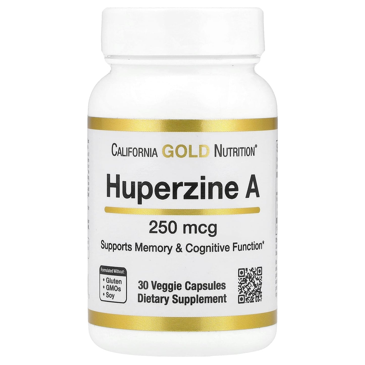 Huperzine A 250mcg 30 Veggie Capsules for Cognitive Support - Image 1