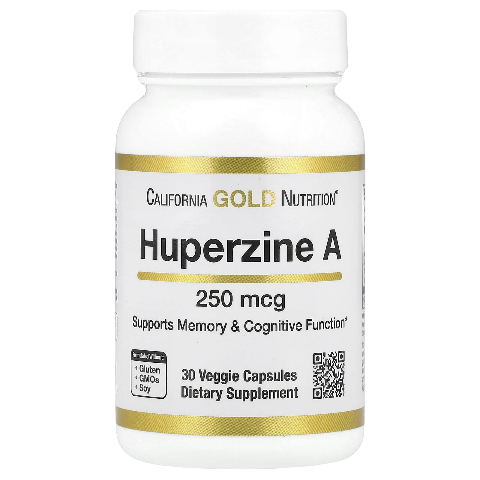 Huperzine A 250mcg 30 Veggie Capsules for Cognitive Support - Image 1