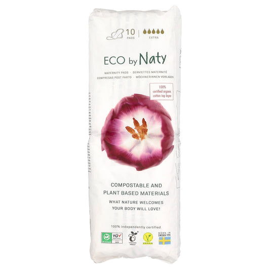 Naty, Maternity Pads, Extra, 10 Pads - Image 1