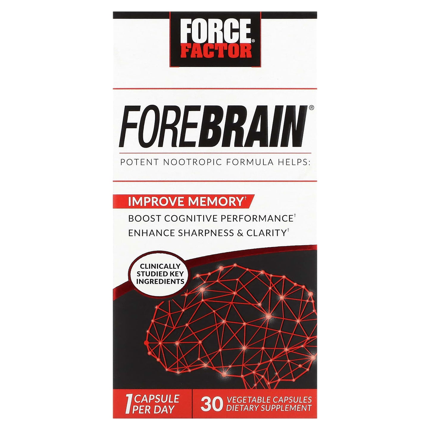 Unlock Your Potential with Force Factor Forebrain Brain Health Supplement - Image 1