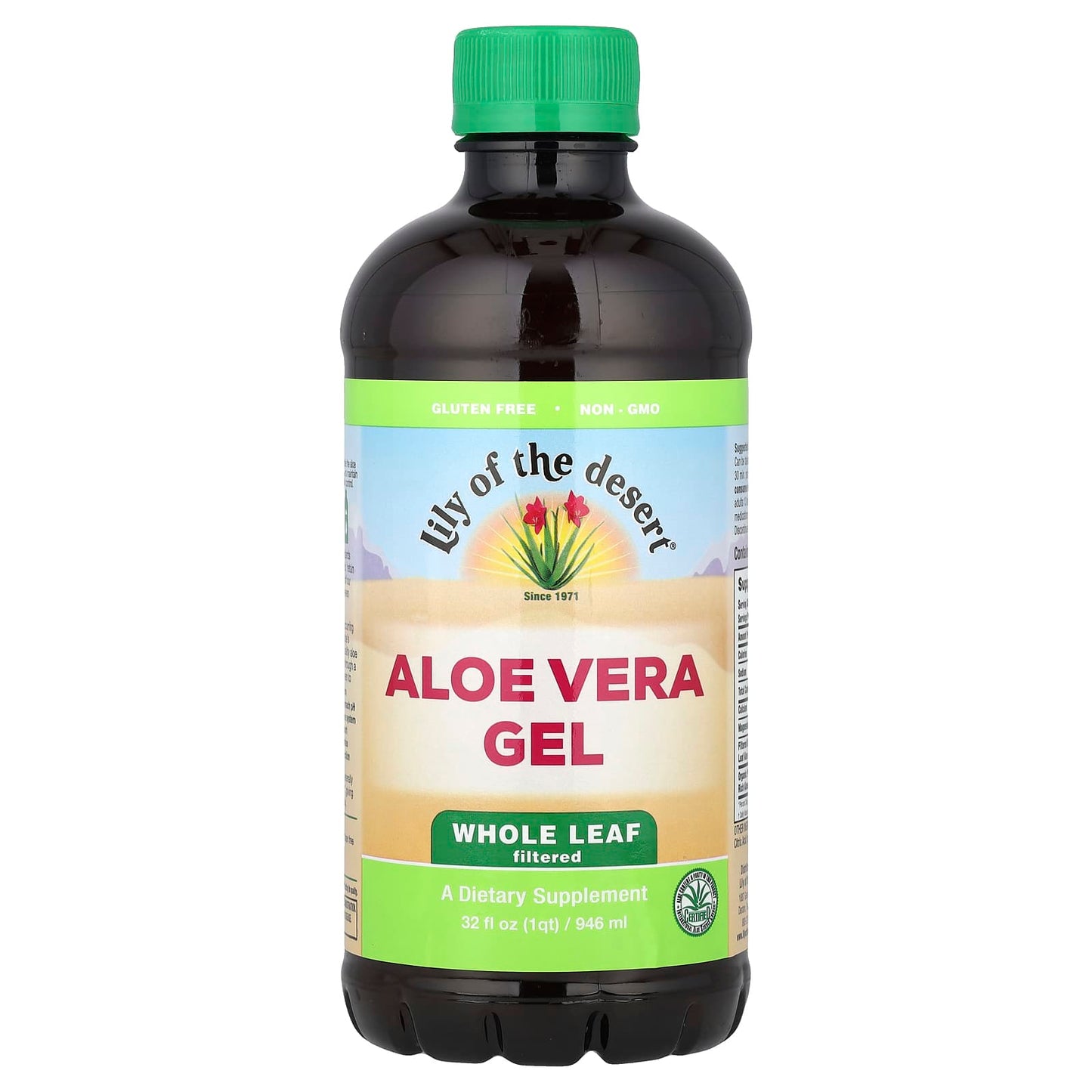 Lily of the Desert, Aloe Vera Gel, Whole Leaf Filtered, 32 fl oz (946 ml) - Image 1