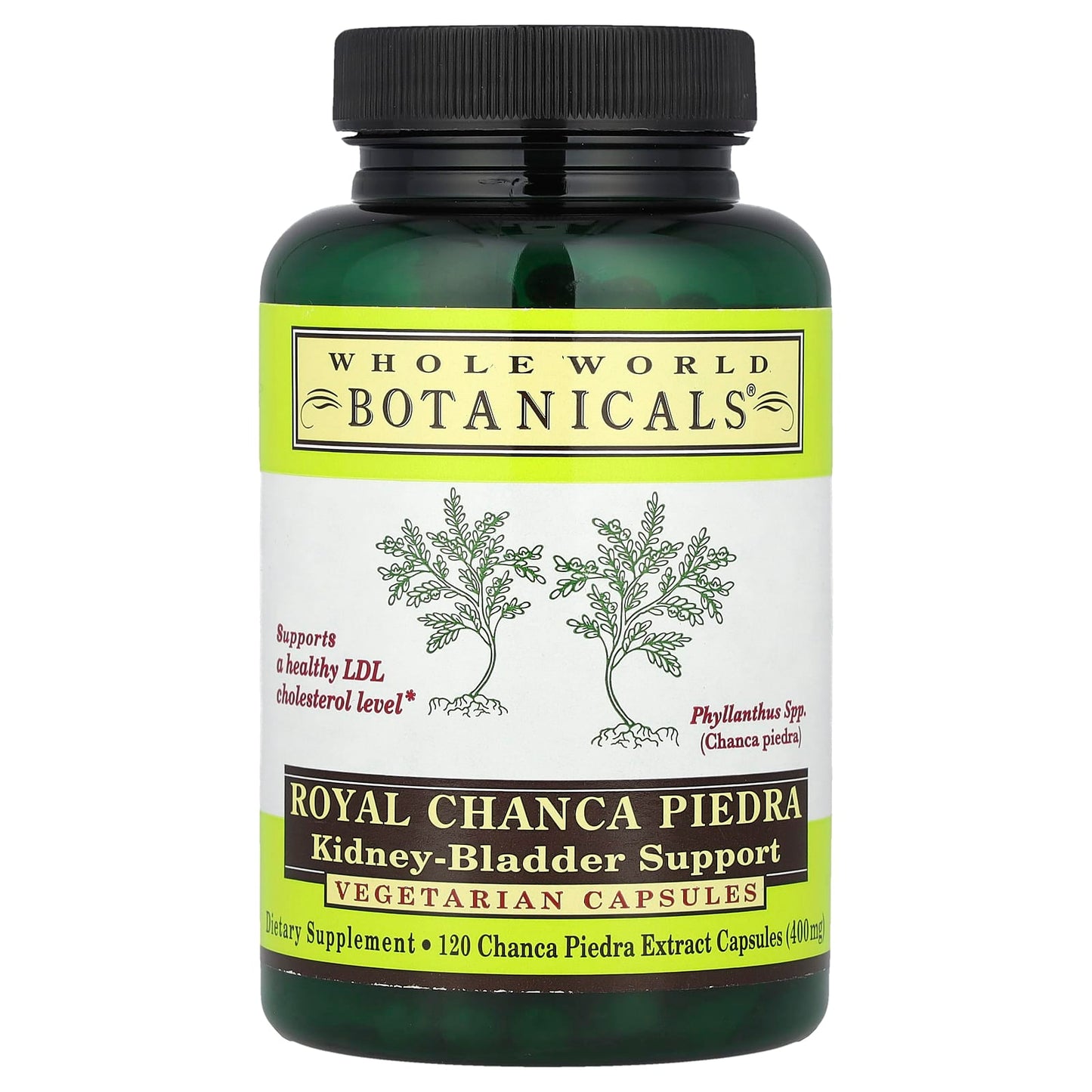 Whole World Botanicals, Royal Chanca Piedra, Kidney-Bladder Support, 400 mg, 120 Vegetarian Capsules - Image 1