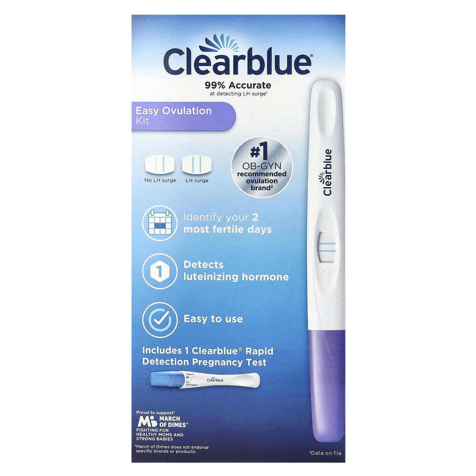 Clearblue Ovulation Kit, 10 Tests & 1 Pregnancy Test for Accurate Fertility Tracking - Image 2