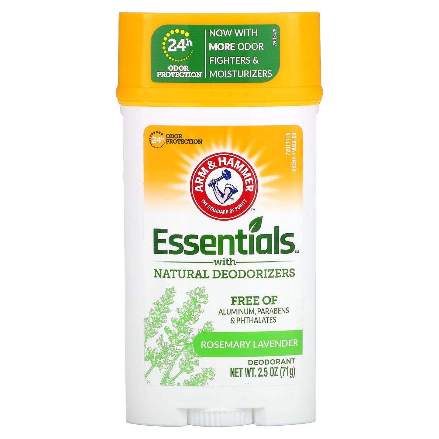 Arm & Hammer Natural Deodorant with Rosemary Lavender - 24H Odor Protection, Aluminum Free - Image 1