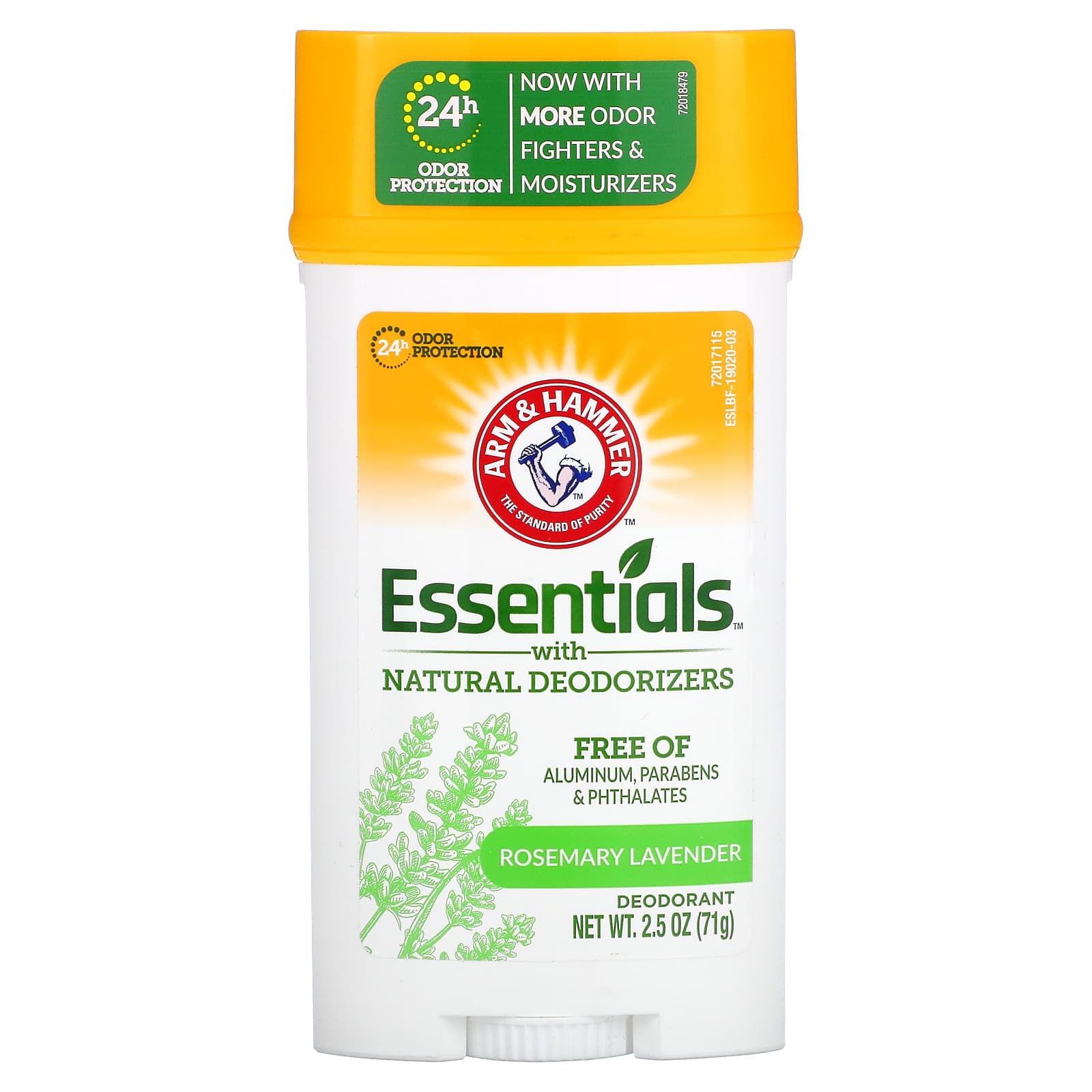 Arm & Hammer Natural Deodorant with Rosemary Lavender - 24H Odor Protection, Aluminum Free - Image 1