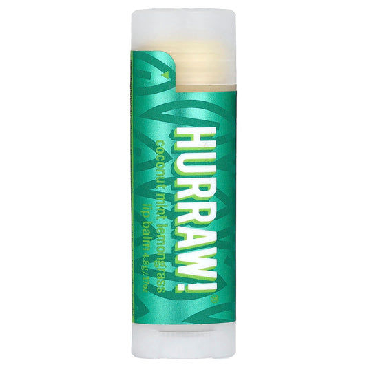 Certified Organic Coconut Mint Lemongrass Lip Balm by Hurraw! - Image 1