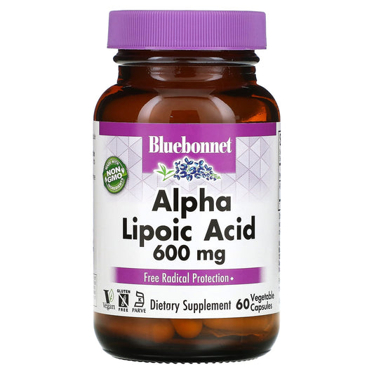 Alpha Lipoic Acid 600 mg - Vegan, Gluten Free, Non GMO Dietary Supplement - Image 1