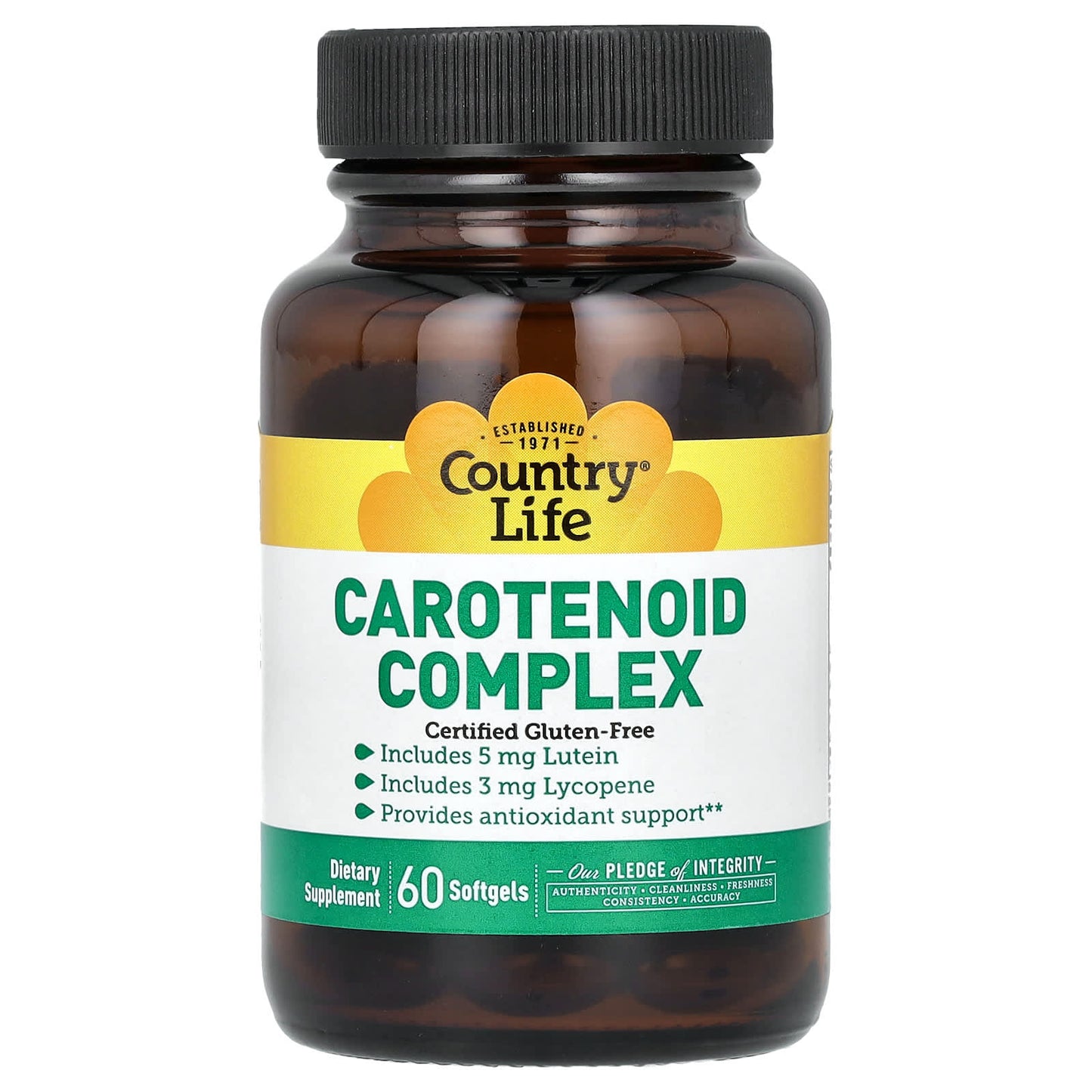 Country Life Carotenoid Complex, 60 Softgels for Antioxidant Support - Image 1