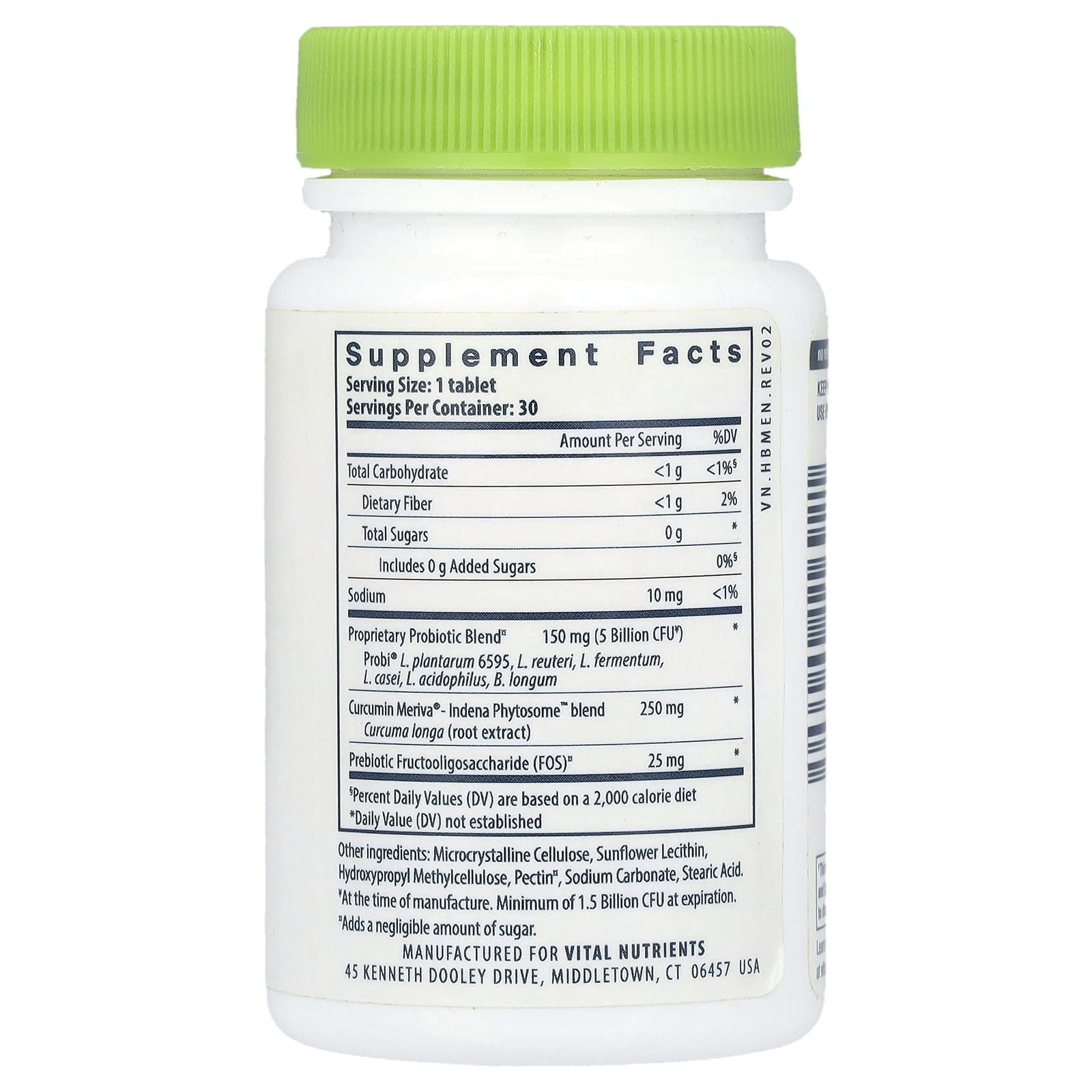 Vital Nutrients, Hyperbiotics®, Pro-Men® Probiotic, 30 Vegan Tablets - Image 2