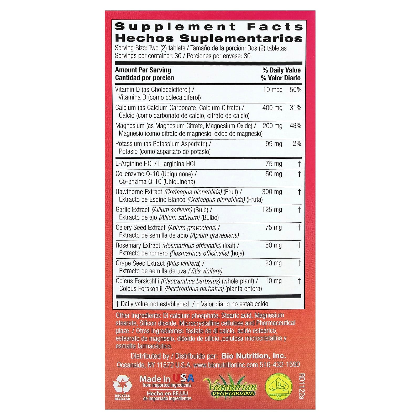 Support Healthy Blood Pressure with Bio Nutrition's Blood Pressure Wellness - Image 2