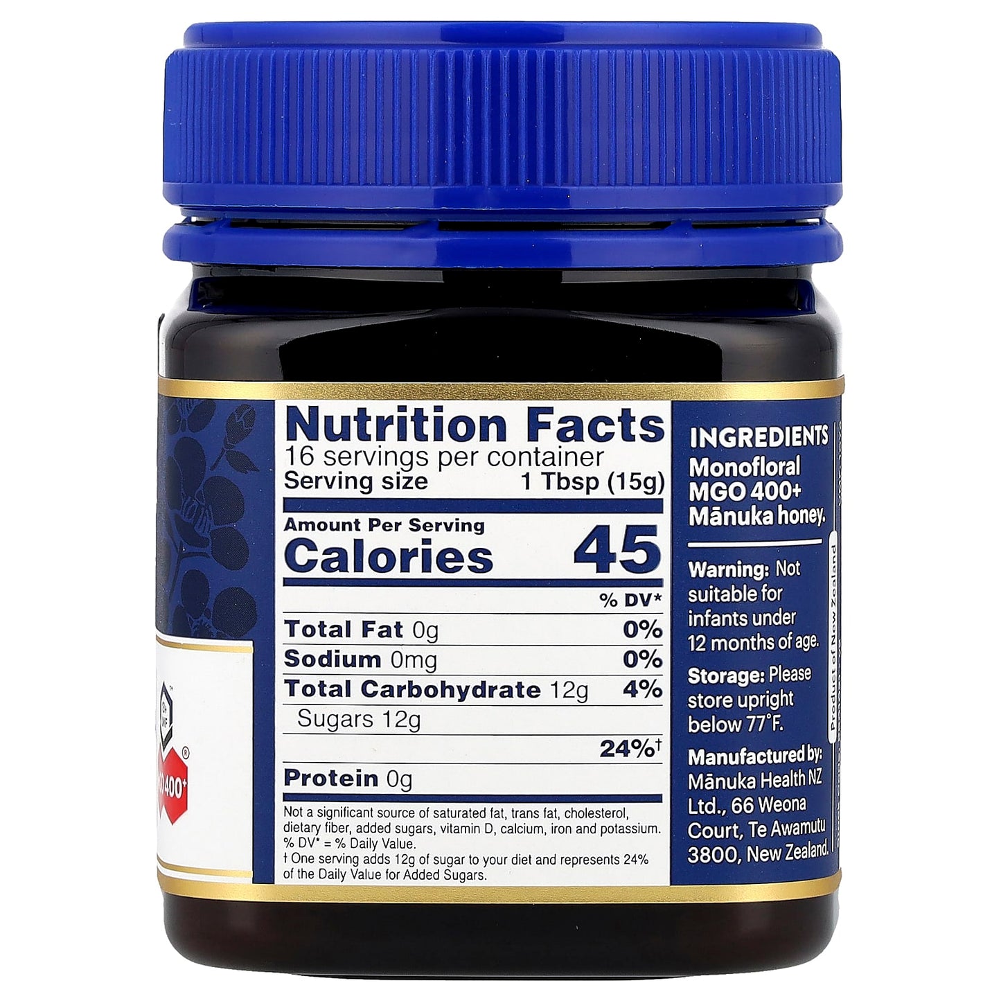 Manuka Health, Raw Manuka Honey, UMF 13+, MGO 400+, 8.8 oz (250 g) - Image 2