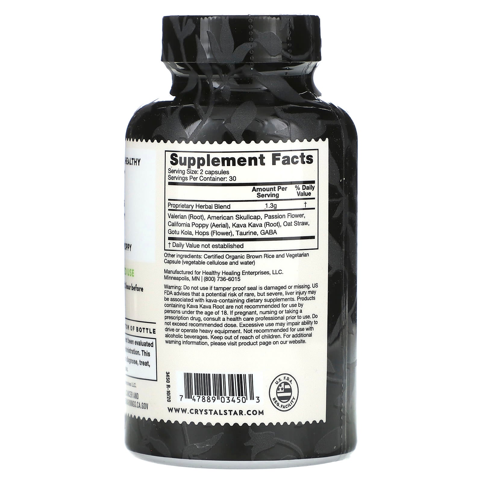 Crystal Star Night Caps - Promote Restful Sleep with Valerian & Poppy - Image 2