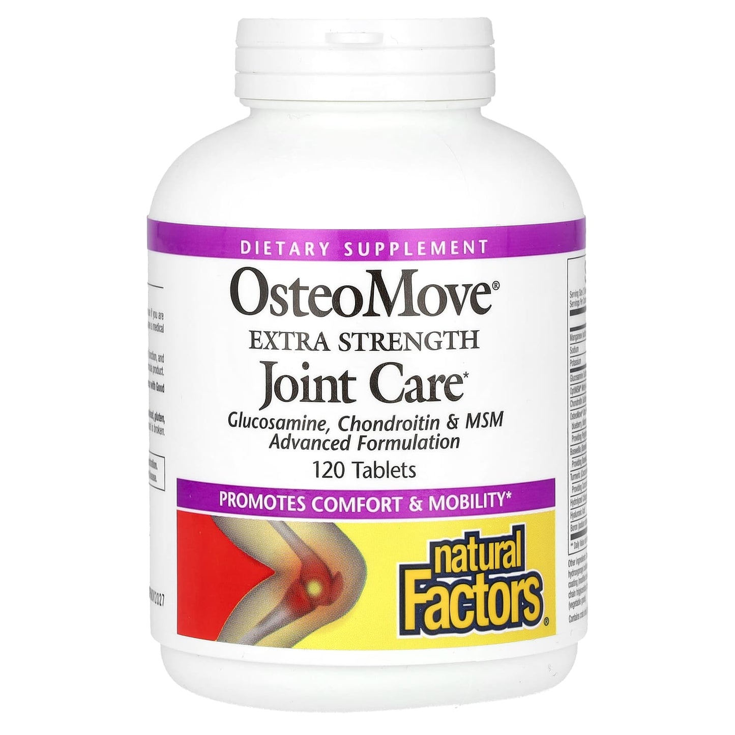 Natural Factors, OsteoMove, Extra Strength Joint Care, 120 Tablets - Image 1