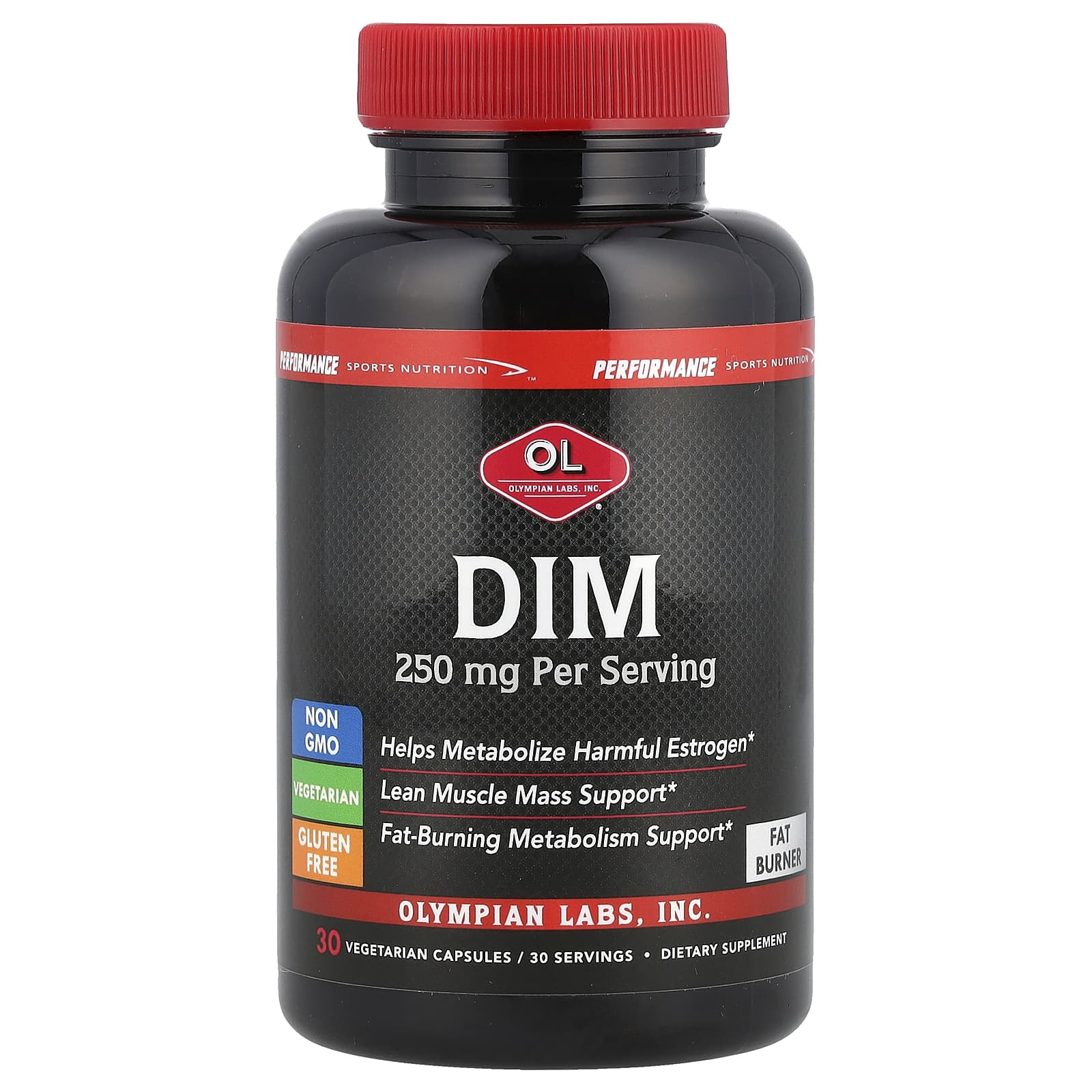 Olympian Labs, DIM, 30 Vegetarian Capsules - Image 1