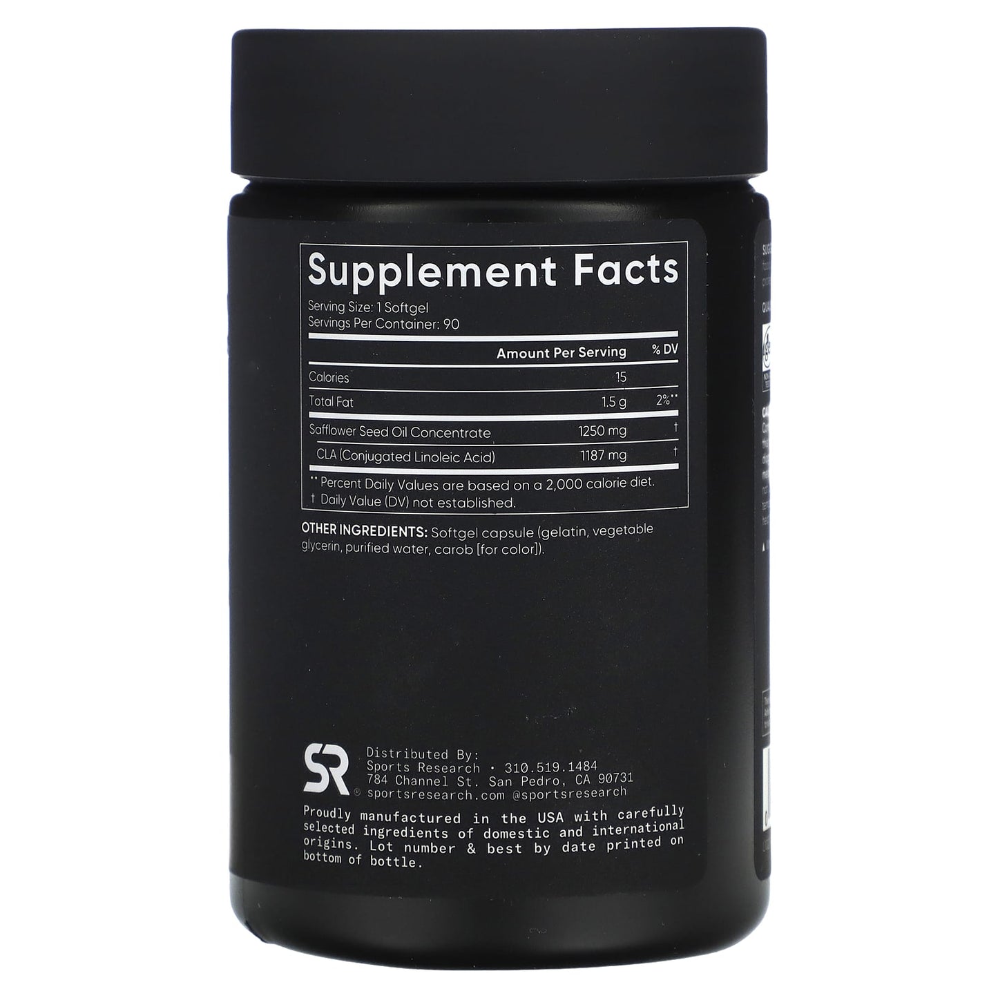 Sports Research, CLA 1250, Max Strength, 1,250 mg, 90 Softgels - Image 2
