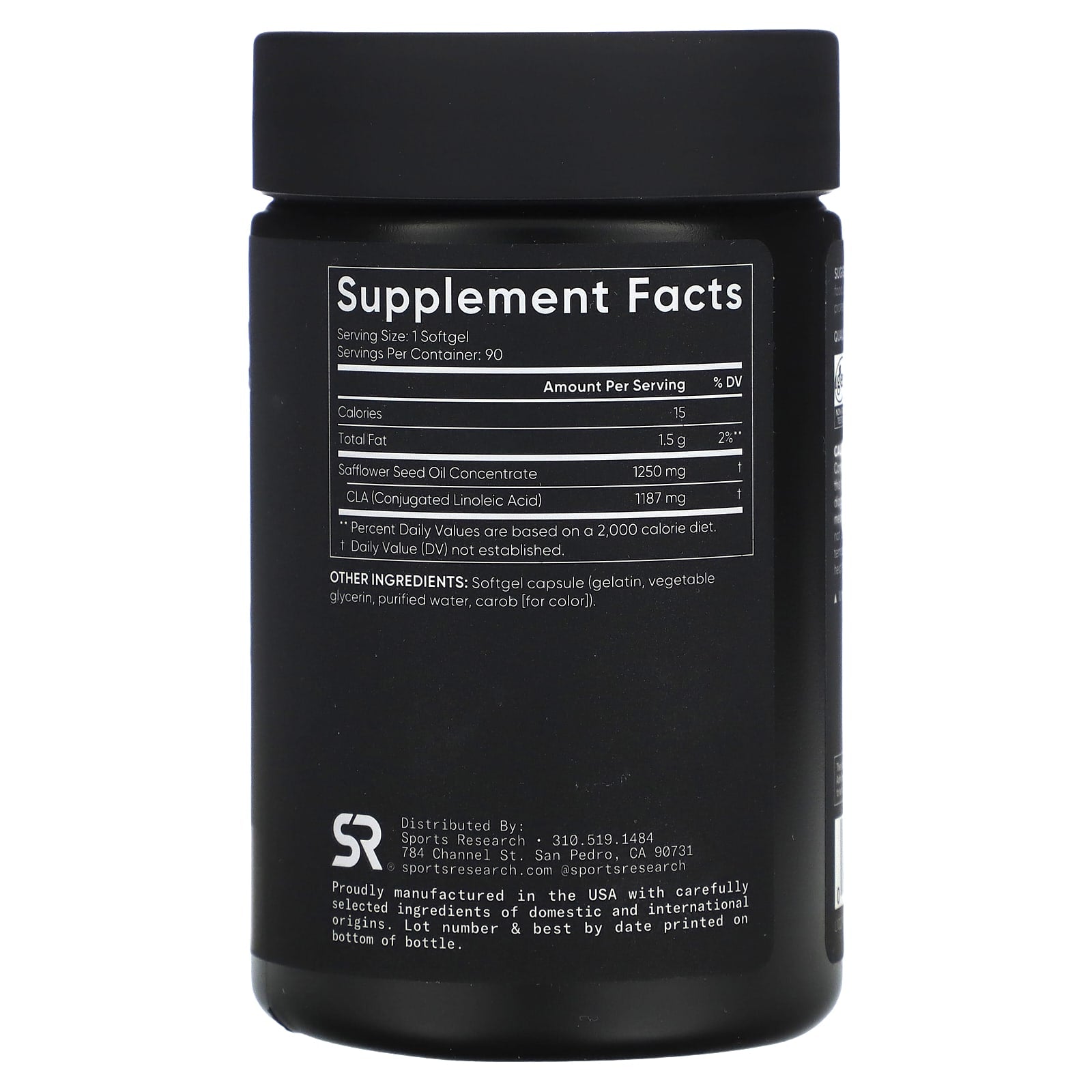 Sports Research, CLA 1250, Max Strength, 1,250 mg, 90 Softgels - Image 2