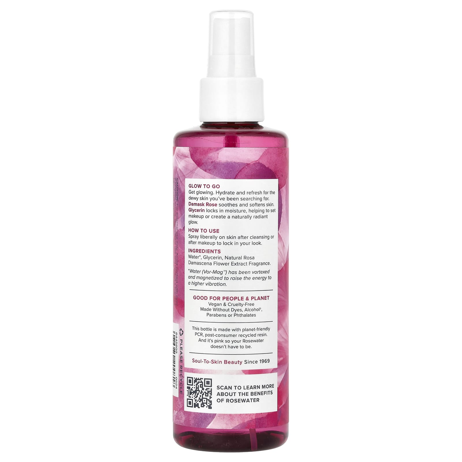 Rosewater & Glycerin Hydrating Facial Mist | Dewy, Radiant Skin - Image 2