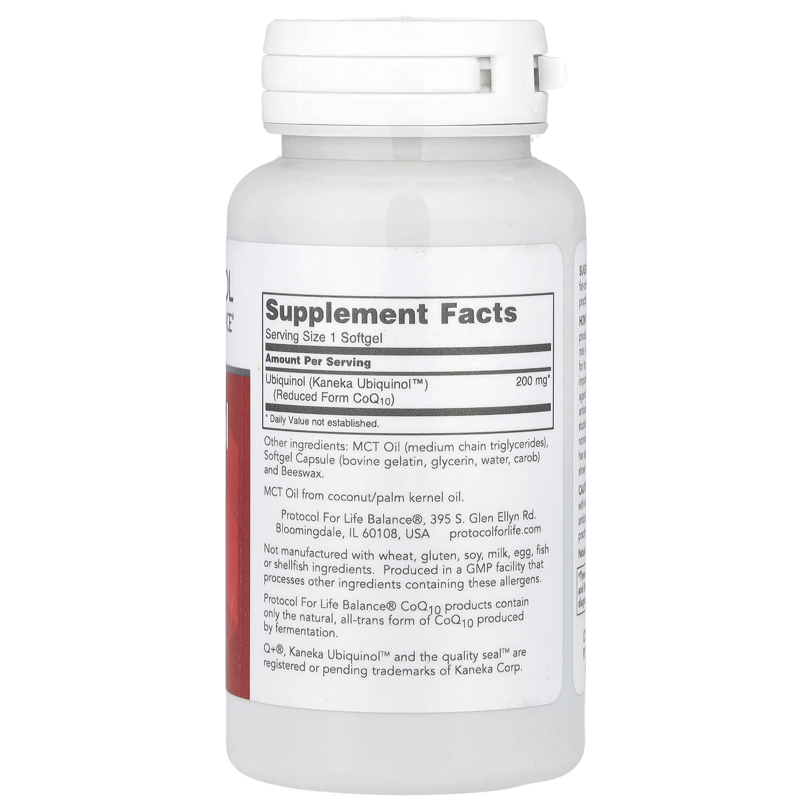 Protocol for Life Balance, Ubiquinol, 200 mg, 60 Softgels - Image 2
