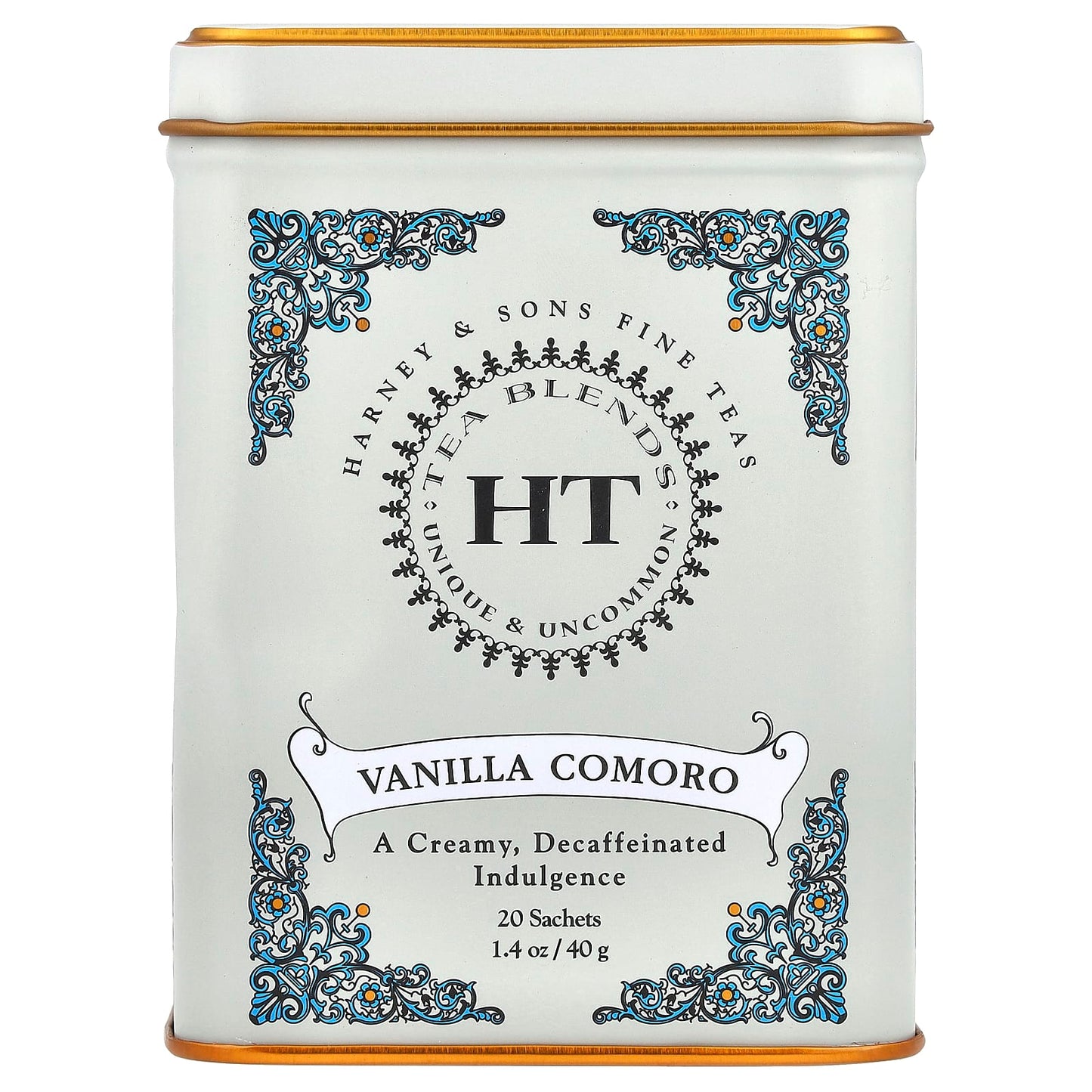 Decaffeinated Vanilla Black Tea Sachets by Harney & Sons - 20 Count - Image 1