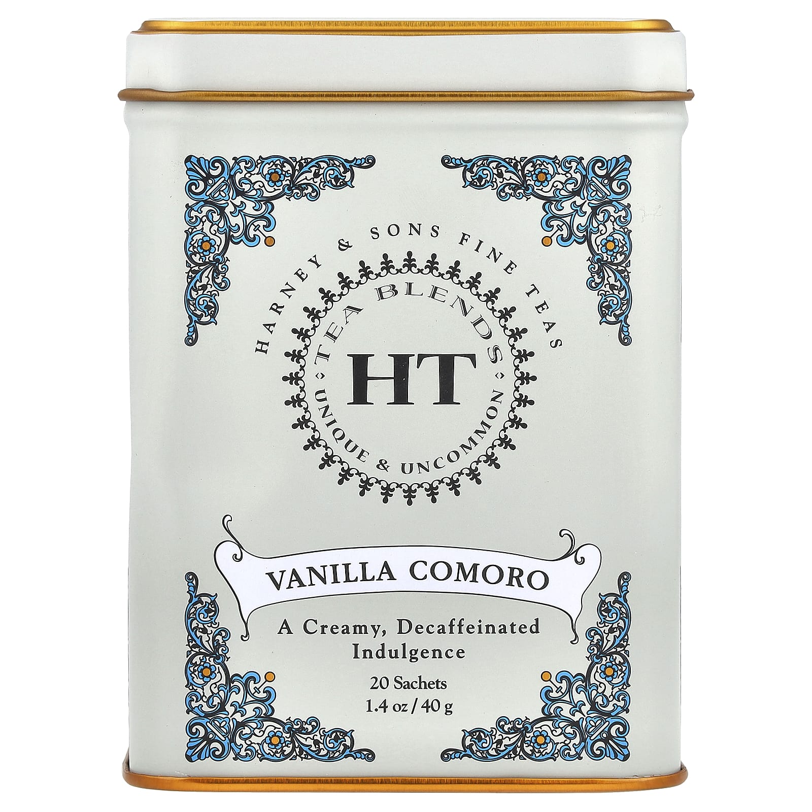 Decaffeinated Vanilla Black Tea Sachets by Harney & Sons - 20 Count - Image 1