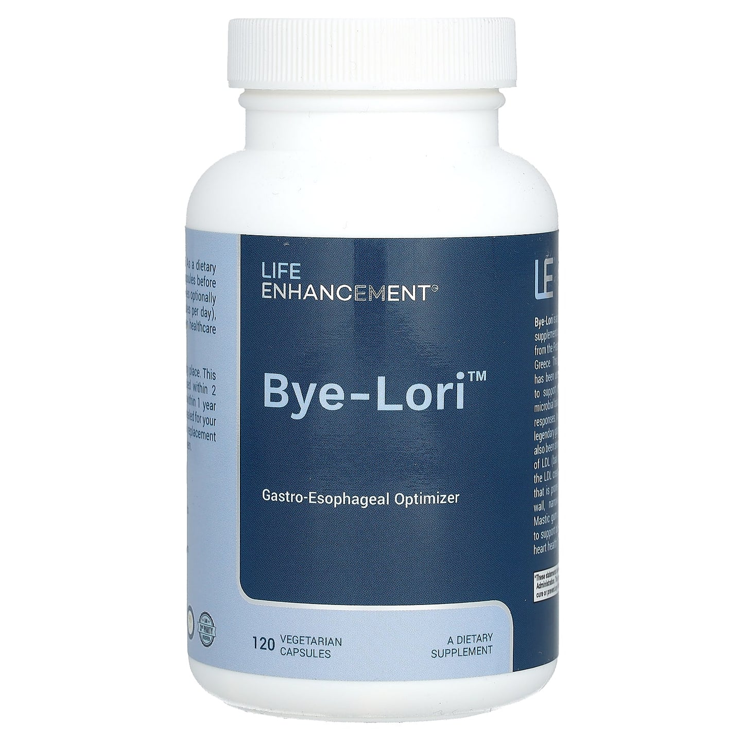 Life Enhancement, Bye-Lori, 120 Vegetarian Capsules - Image 1