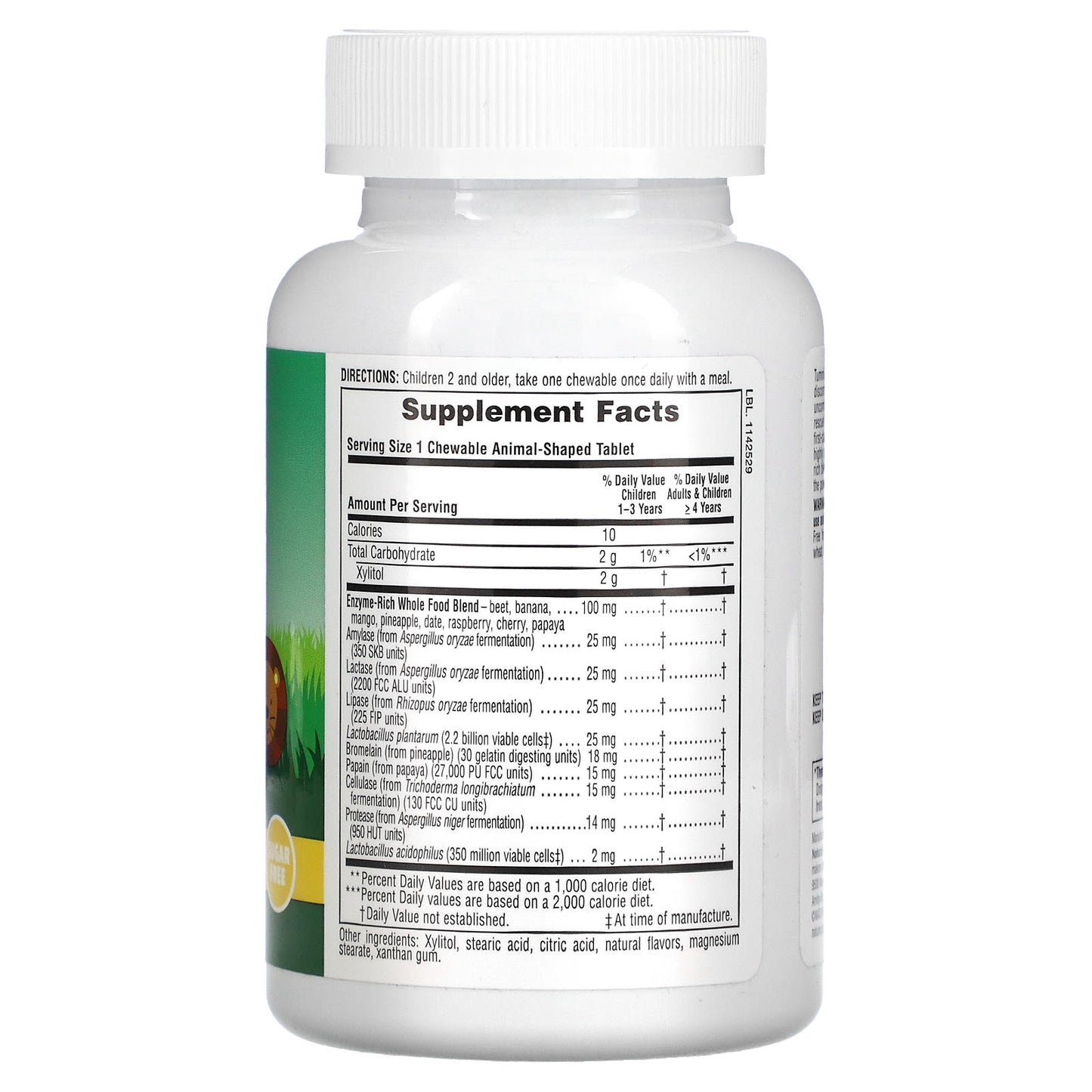 NaturesPlus, Animal Parade, Tummy Zyme, Tropical Fruit , 90 Animal-Shaped Tablets - Image 2